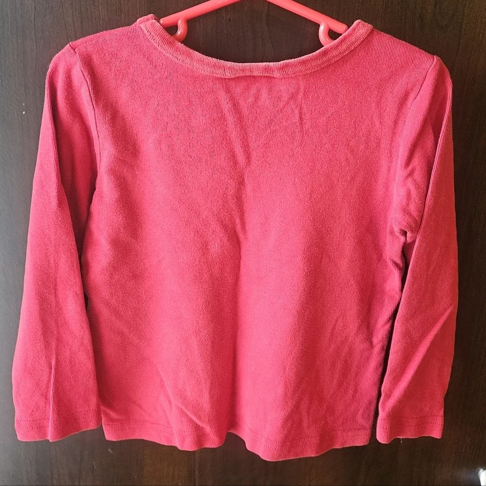 OshKosh B'gosh Kids Pink Long Sleeve Tee with Cat Design